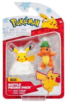 Pokemon, Holiday, Charmander & Pikachu, Battle Cietines Set, різдвяна версія 7615413 фото