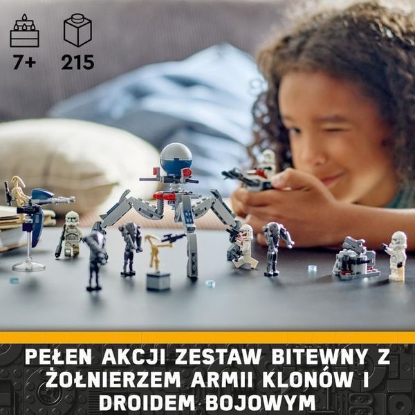 Конструктор LEGO Star Wars Clone Trooper Battle Droid Battle Set 75372 7620371 фото
