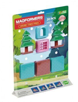 Magformers, Аксессуар, домик на дереве, магнитные блоки, набор удлинителей, 20 шт. 6453664 фото