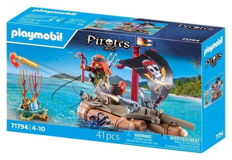 Playmobil, Pirates, Pirate Raft с сокровищами, 71794 7926231 фото