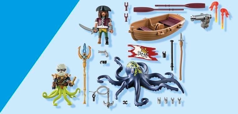 Playmobil, Pirates, сражаться с гигантским осьминогом, 71419 7690790 фото