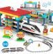 Cada Kids, железнодорожная станция, блоки, 108 элементов 7778095 фото 2