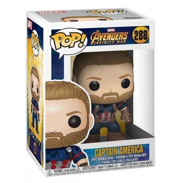 Funko Pop! Marvel: Месники, капітан Америка, статуетка колектора 6527060 фото