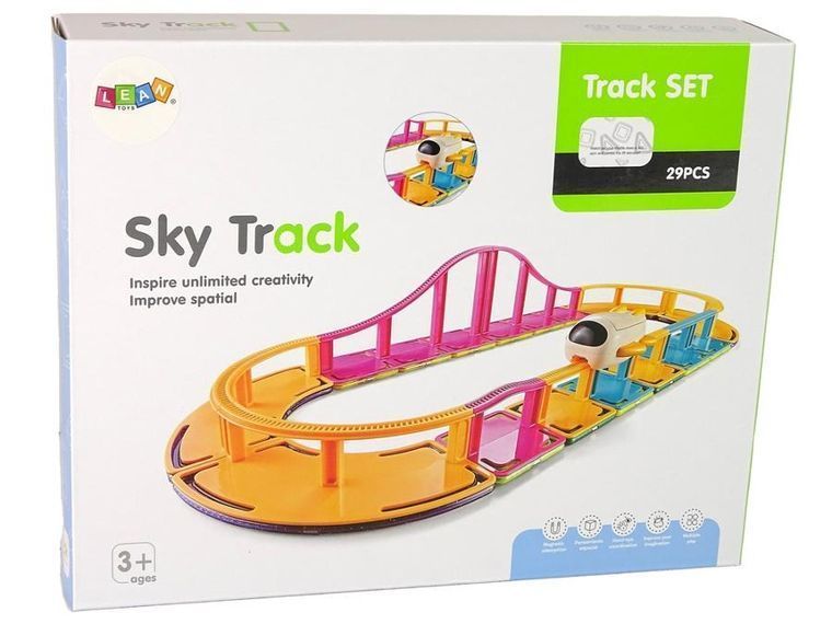 Lean Toys, Sky Track, магнитные блоки, 29 элементов 7778470 фото
