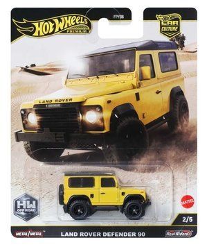 Горячие колеса, премиум, культовые автомобили, Land Rover Defender 90, автомобиль, 1: 64, JBK74 8033393 фото