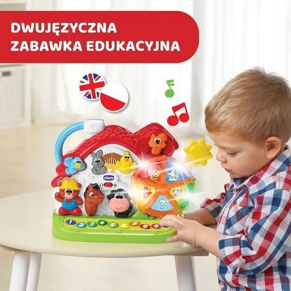 CHICCO, Talking Farm, Educational Toy, двомовна 6752712 фото