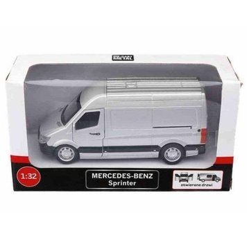 Daffi, Mercedes-Benz Sprinter, автомобиль, металл, серебряная модель 7648710 фото
