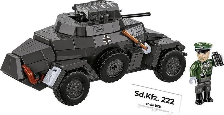 Cobi, історична колекція Другої світової війни, Sd.kfz., 222, блоки, 502 елементи 8037866 фото