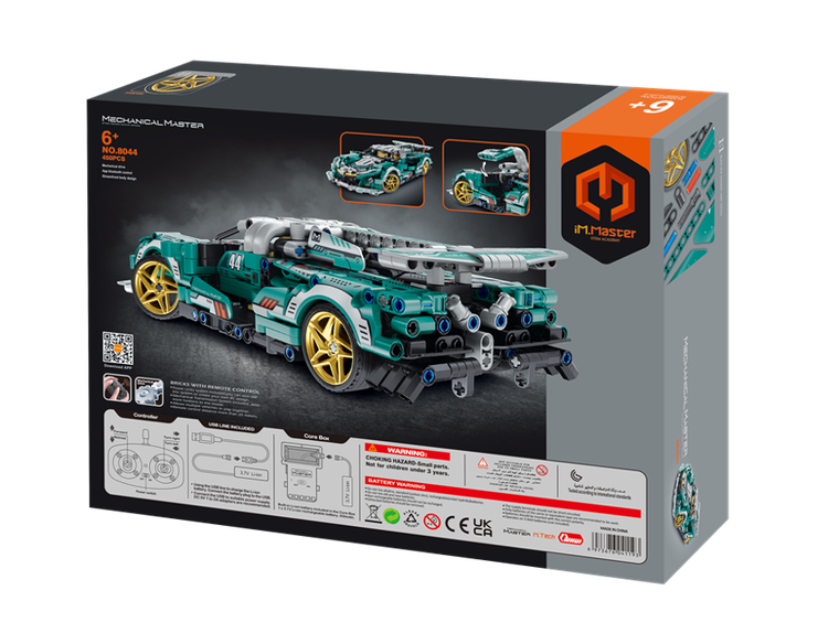 Майстер, Super Car віддалений -бірюза, блоки, 450 елементів 8065298 фото
