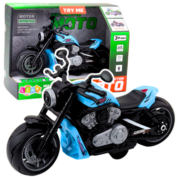 Lean Toys, мотоцикл, интерактивный автомобиль, синий 8058926 фото