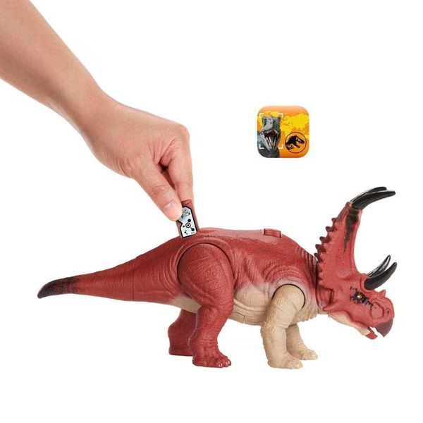 Мир юрского периода, Dibloceratops, опасный рев, статуэтка динозавров 7416953 фото
