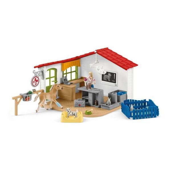 Schleich, Farm World, ветеринарна клініка з тваринами, набір, 42502 6637748 фото