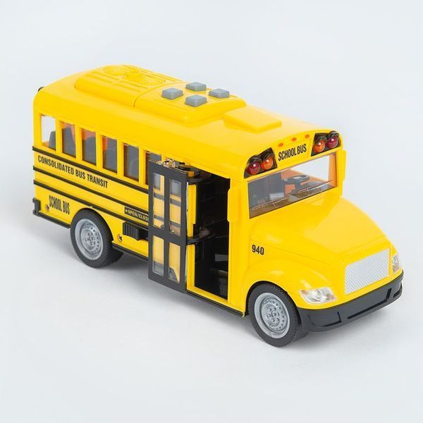 Smiki, школьный автобус, автомобиль, свет и звук, 1: 20, 20 см. 7345005 фото
