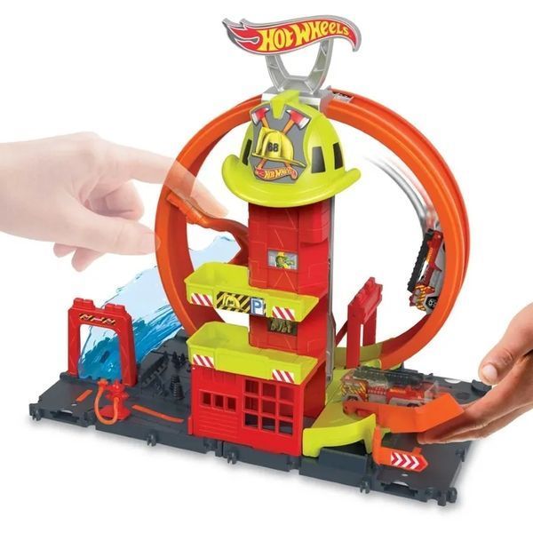 Hot Wheels City, Fire Station - Super Loop, ігровий набір 7416599 фото