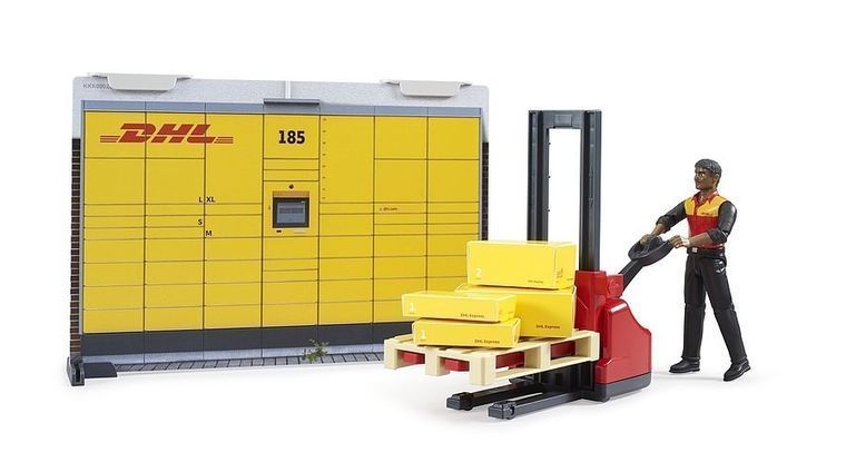 Брудер, логистический центр DHL, установлен с фигурками 7388618 фото
