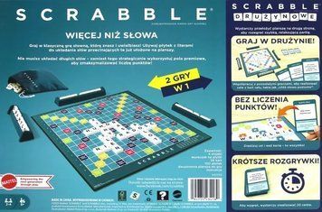 Mattel, Classic + Team Scrabble, партійна гра 2в1 4849125 фото