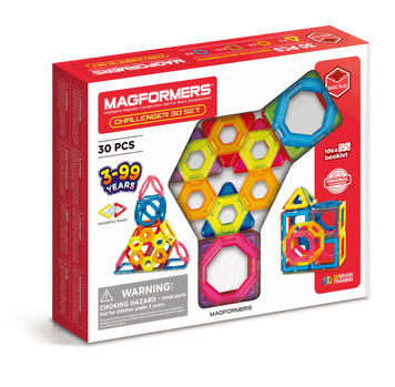 Magformers, Challenger, магнитные блоки, 30 элементов 7641791 фото