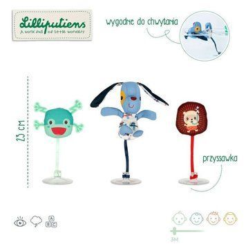 Lilliputiens, Собака Жюль, набор из 3 игрушек для ванной на присосках, 3м+ 8046563 фото