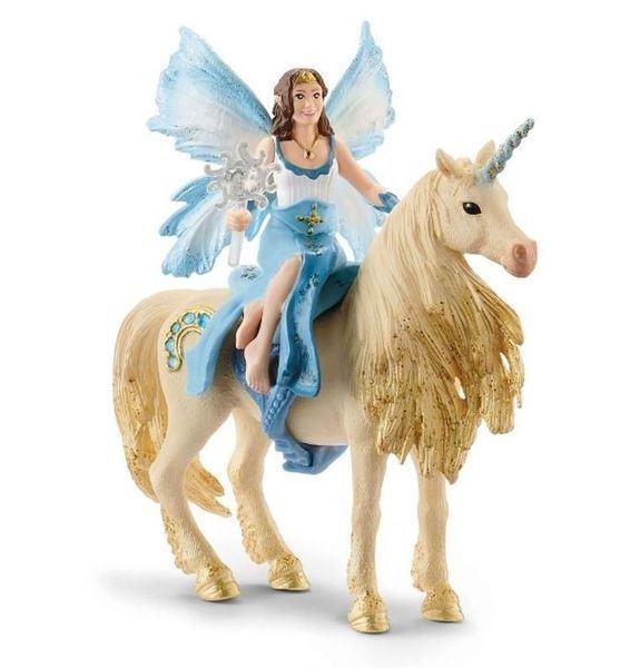 Schleich, Bayala, Eyala вирушає на золотого єдинорога, статуетка, 42508 7090900 фото