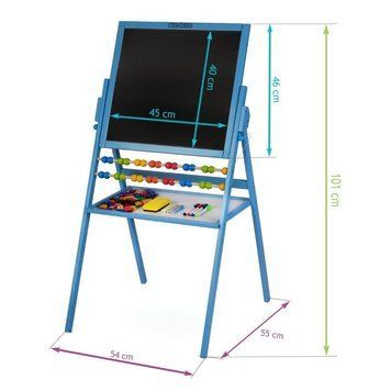 Ricokids, магнитная доска, деревянная, 101x57x55 см, синяя 6817955 фото