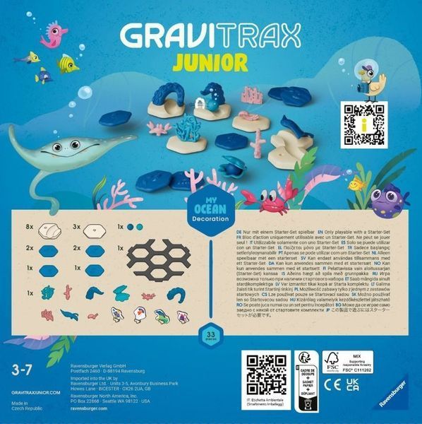 Ravensburger, Gravitrax Junior, Ocean, комплементарный набор 7813905 фото