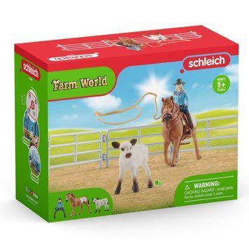 Schleich, Farm World, Cowboy и поймать на лассо, сет, 42577 7356004 фото