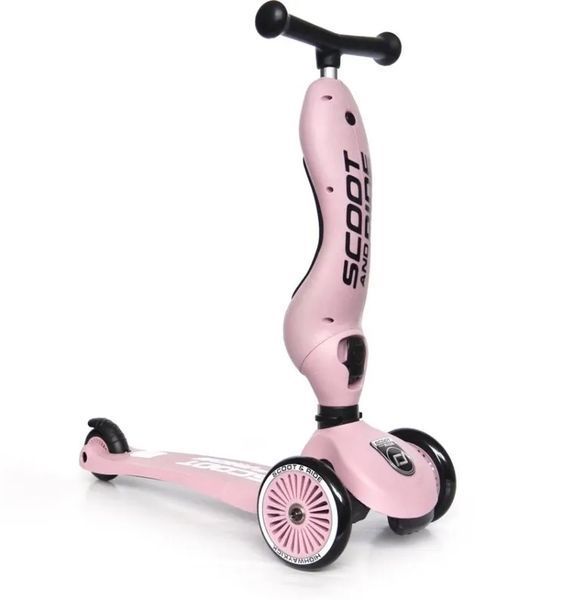 Scoot & Ride, Highwaykick 1, ride-on and scooter 2in1, Rose 6376560 фото