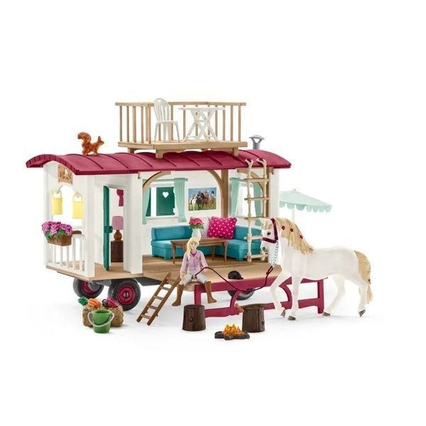 Schleich, Horse Club, трейлер для встреч секретного клуба, сет, 42593 7356026 фото