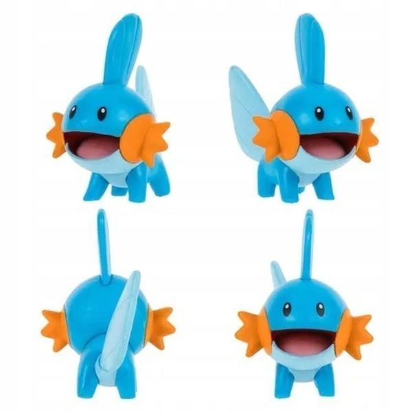 Pokemon, Trecko, Torchic, Mudkip, Gible, Pikachu, Cubone, серия 4, Battle Ficurines 7358407 фото