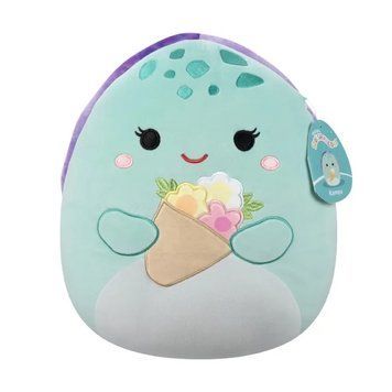 Squishmallows, Kamya, голубая черепаха, талисмана, 30 см. 8016063 фото