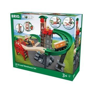 Brio World, складской комплекс с лифтом, деревянный поезд 6830236 фото