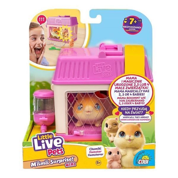 Маленькие живые домашние животные, Mama Surprise Mini, Chomik, мама и маленькие молотки, интерактивная игрушка 7943791 фото
