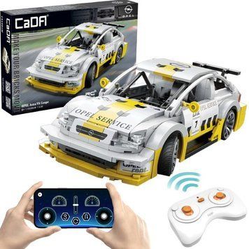 Cada, Opel Astra V8 Coupe, Dual Mode, удаленно управляемый, белый, 1: 20, 330 Элементы 7780743 фото