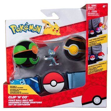 Pokemon, Clip'n'n'n, набір пояса куля, пояса тренера з фігурою Sneasel 7504360 фото