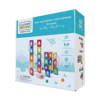 CleverClixx, Ball Run Compact Pack Intense, магнитные блоки, 60 элементов 7761245 фото