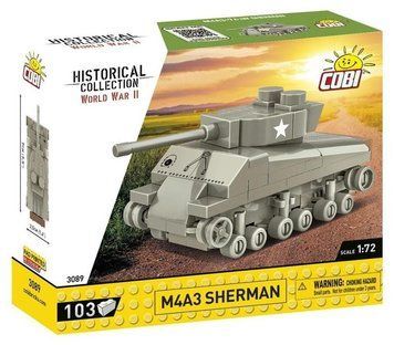 COBI, Историческая коллекция WWII, M4 Sherman, Blocks, 1: 72, 103 Элементы 7690548 фото