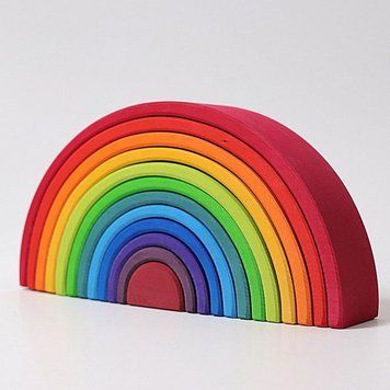 Grimm's, Rainbow, деревянная головоломка, 12-элементный, 3+ 7498324 фото