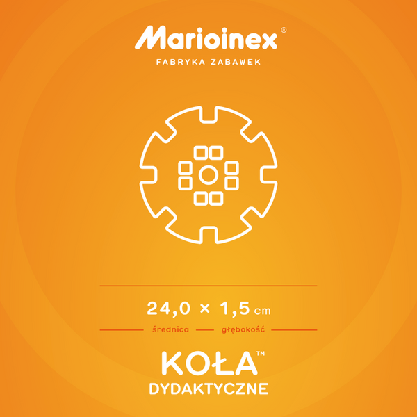 Marioinex, дидактические круги, структурные блоки XXL, 36 элементов 7647839 фото