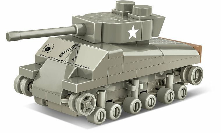 COBI, Историческая коллекция WWII, M4 Sherman, Blocks, 1: 72, 103 Элементы 7690548 фото