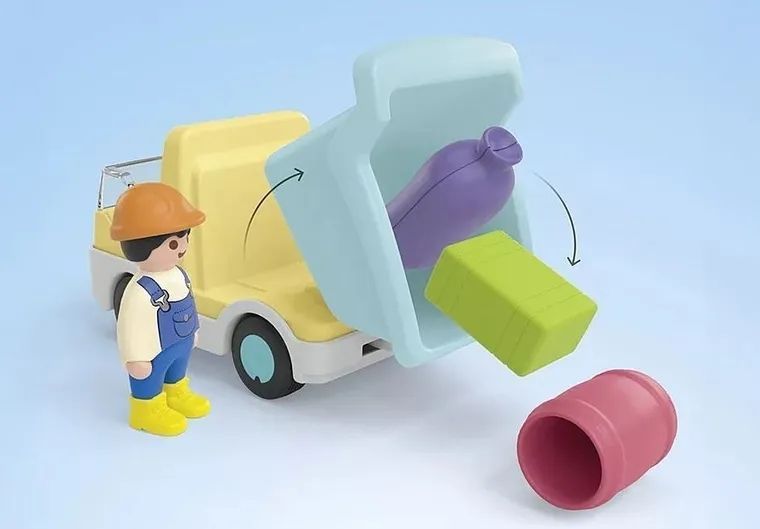 PlayMobil, Junior, вантажівка з гаражем із сортувальною функцією, 71686 7895488 фото