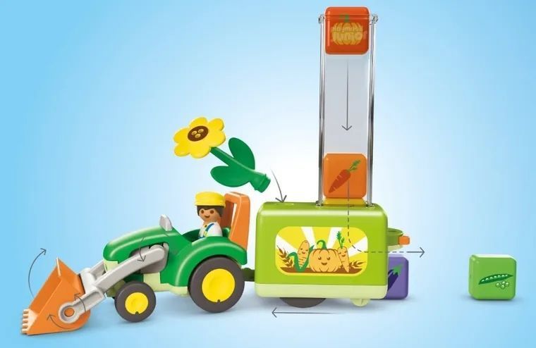 PlayMobil, Junior, Tractor зі розсадим, 71773 8079729 фото