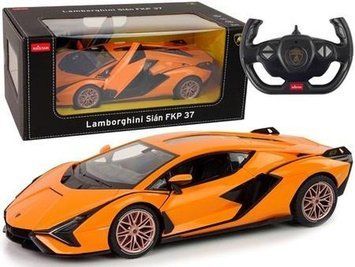 Lean Toys, Lamborghini Sian, дистанционно контролируемый, оранжевый автомобиль, 1: 14 7512958 фото