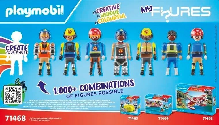 PlayMobil, Action Heroes, мої фігури: пожежна бригада, 71468 7695863 фото