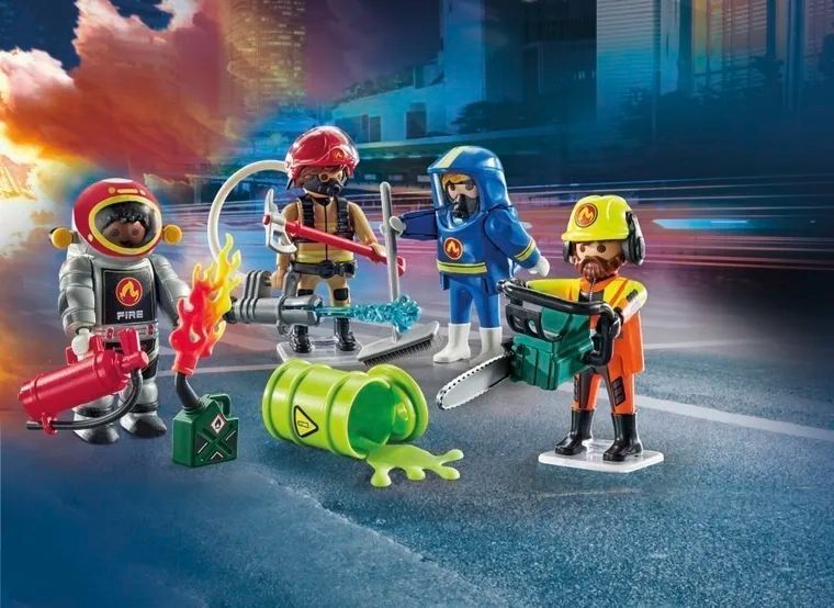 PlayMobil, Action Heroes, мої фігури: пожежна бригада, 71468 7695863 фото