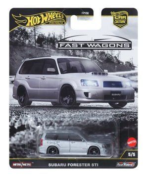 Горячие колеса, премиум, культовые автомобили, Subaru Forester STI, автомобиль, 1: 64, JBK87 8050850 фото