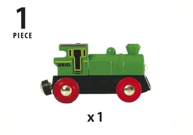 Brio World, Локомотив, дерев'яна іграшка, зелений 6794811 фото