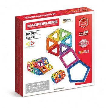 Magformers, Basic, магнітні блоки, 62 елемента 4898231 фото