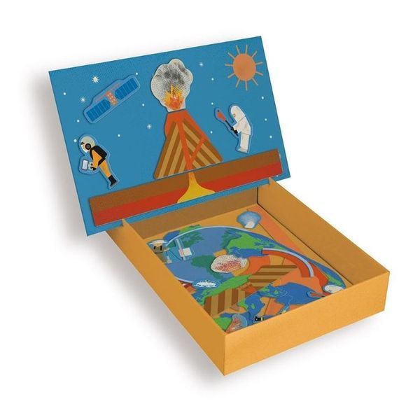 Apli Kids, вулкан, магнитная образовательная головоломка с буклетом 8107839 фото