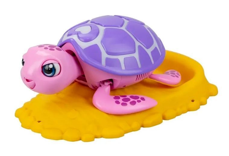 Silverlit, Rescue Turtle, интерактивная черепаха, откладывающая яйца, фиолетовая. 7844545 фото