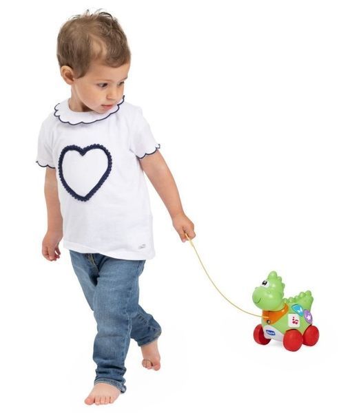 Chicco, Baby Sense & Focus, Dino, інтерактивна іграшка-тягачка 8015618 фото